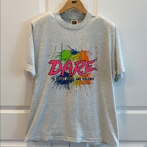 D.A.R.E 90’s resist drugs shirt single stitch